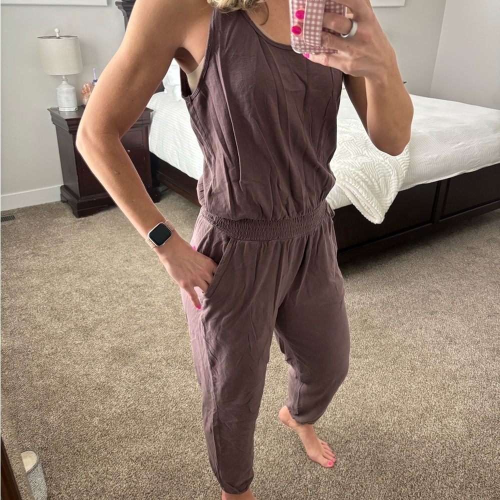 Aerie Mauve Sleeveless Jumpsuit